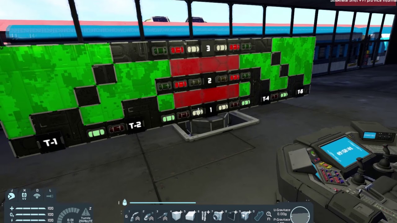 Space Engineers S1E55 Rail 2020 Traffic light - switch panel 2 - YouTube
