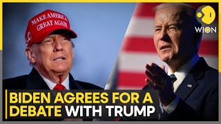 US: Joe Biden says he’s ‘happy’ to debate Trump | WION News