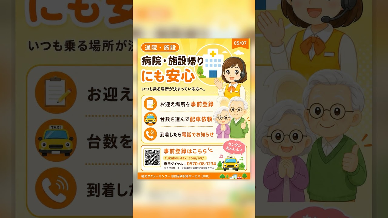 福交自動音声配車サービスのご案内