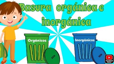 BASURA ORGÁNICA E INORGÁNICA ( PARA NIÑOS ) 🗑️🗑️🚮