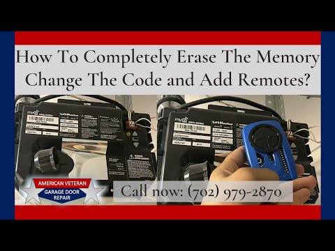 #Garagedoorrepair   How To Completely Erase The Memory, Change The Code, And Add Remotes