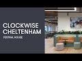 Situated on the edge of the Cotswold countryside, Clockwise Cheltenham at Festival House boasts a  roof terrace with views of natural beauty spot Leckhampton Hill.  There’s plenty of breakout space featuring pieces of art from the Saatchi Gallery, soundproofed booths for private meetings and greenery on every floor. The perfect place for businesses of all sizes.