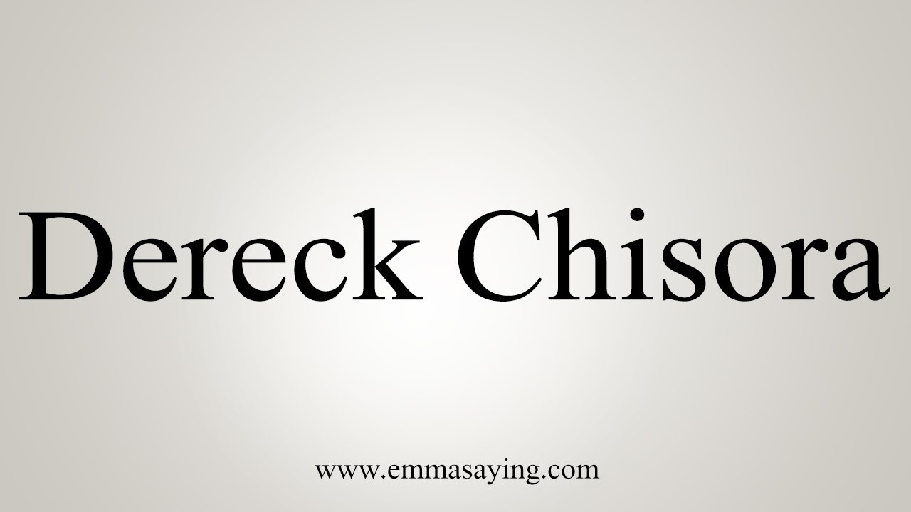 how to say in english jamun How To Pronounce Dereck Chisora