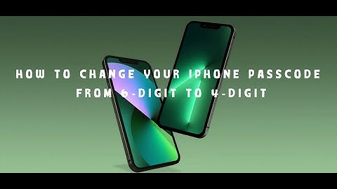 How to change your iPhone passcode from 6 digits to 4 digits