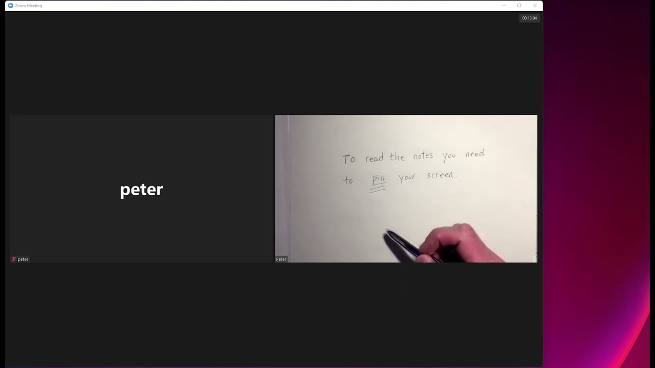 How to pin your screen on Zoom
