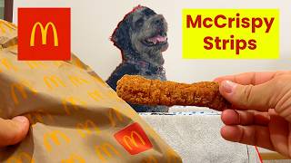 Dog Tries New Mcdonalds Mccrispy Strips Much Yum.