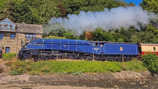 Sir Nigel Gresley In 8K ! A4 60007 Departs Kingswear