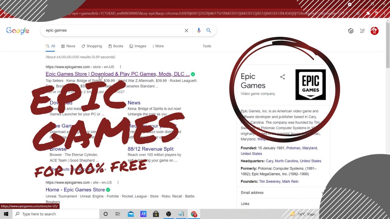 ✓ How To Download And Install Epic Games Launcher in Windows 10/8/7 100%  Free (2020) 