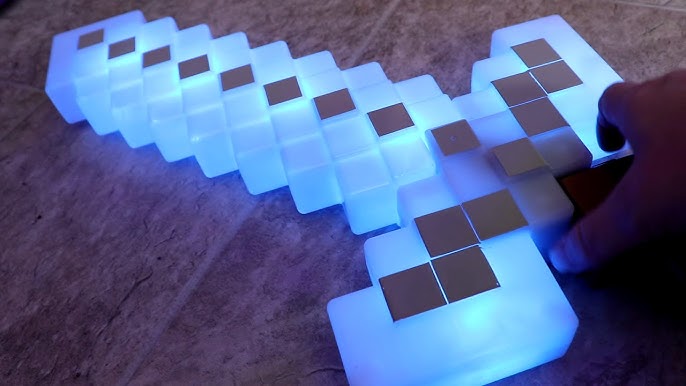 MineCraft LED Light-Up Pixel Sword - Blue