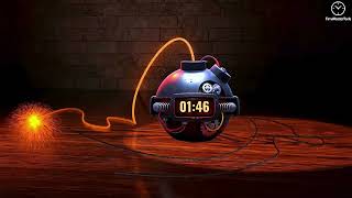 5-Minute Bomb Blast Countdown Timer 💣🔥 | Start & End Alert + Fuse Burning + Warning Ticking Sound