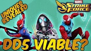 Web Warriors useful out of raids.  DD5 viability with Uniques revealed.