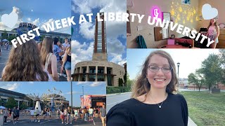 First Week At Liberty University- GRWM, block party, welcome week, and more!