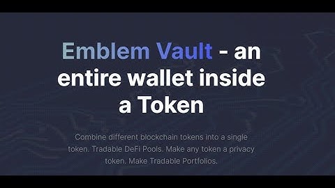 Emblemvault : How to create a Public Vault & Claim it.