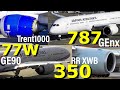 【Engine Start-UP Comparison】B777 B787 A350【エンジン始動音比較】