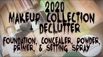 2020 Complexion Collection + Declutter | Primer, Foundation, Concealer, Powder, Setting Spray