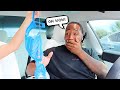 REMOVING ALL MY CLOTHES WHILE MY BOYFRIEND DRIVES!! *HILARIOUS*