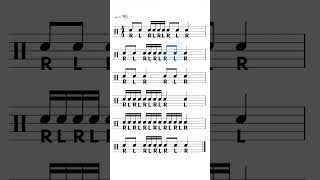 Easy snare drum solo for beginners! 🥁 #drumpractice #drumlesson #playalong