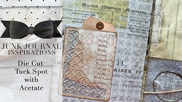 Junk Mail Envelope Journal Tutorial ~ Part 6 ~ Acetate Window Tuck Spot