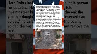 CITY'S OLDEST OAK TREE REGISTERED TO VOTE SINCE 1986 🌳🗳️😂