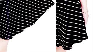 Bhws 9542 Simple Line Strip Skirt From Zamora Indonesia Art Of Lifestyle