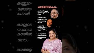കുന്നിമണി ചെപ്പിതുറന്നെണ്ണി.. #kschithrahits #onvkurup #evergreenhits #ytlyricsshorts #songlyrics