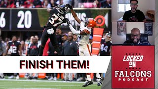 Atlanta Falcons Defense & Run Game Finish Cleveland Browns in 23-20 Win! With Guest Allen Strk