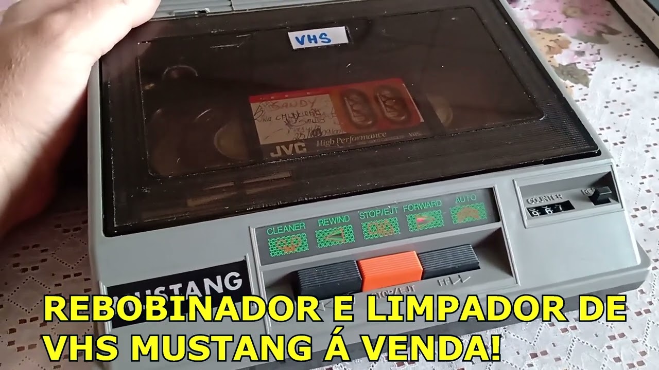 Mustang VR9500 VHS Tape Rewinder and Cleaner for Sale!! - YouTube