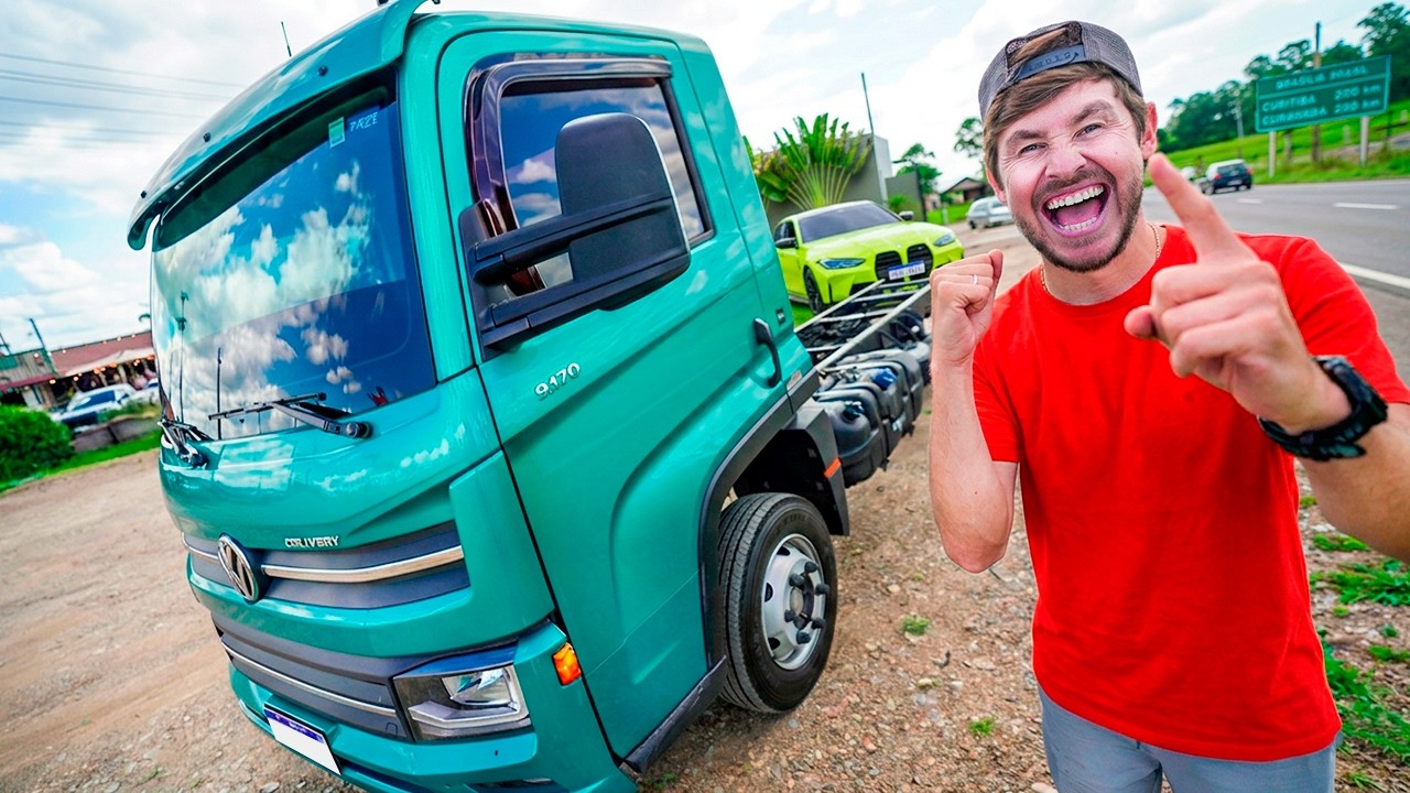 LEVEI MEU CAMINHÃO PRA MONTAR A PLATAFORMA