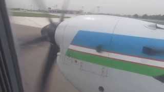 Взлет на Ил-114 из Ташкента в Термез