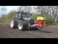 Graszaad zaaien APV PS200 M1,Kongskilde Ford 7840 SLE Trimble door Doornbos Agrarisch Loonwerk b