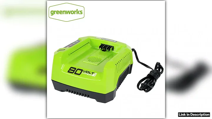 Greenworks 80V Lithium Battery Charger Rapid Battery Charger GCH8040 New 2025 Version