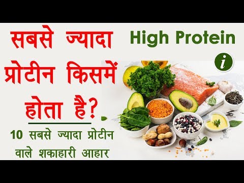 Top 10 High Protein Foods in Hindi - सबसे ज़्यादा प्रोटीन वाले आहार | Vegetarian Protein Rich Foods