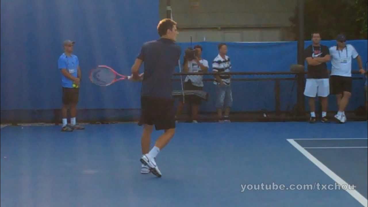 Bernard Tomic Slow Motion Slice Backhands in High Definition YouTube