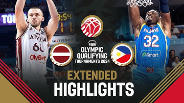 Latvia 🇱🇻 vs Philippines 🇵🇭 | Extended Highlights | FIBA OQT 2024 Latvia