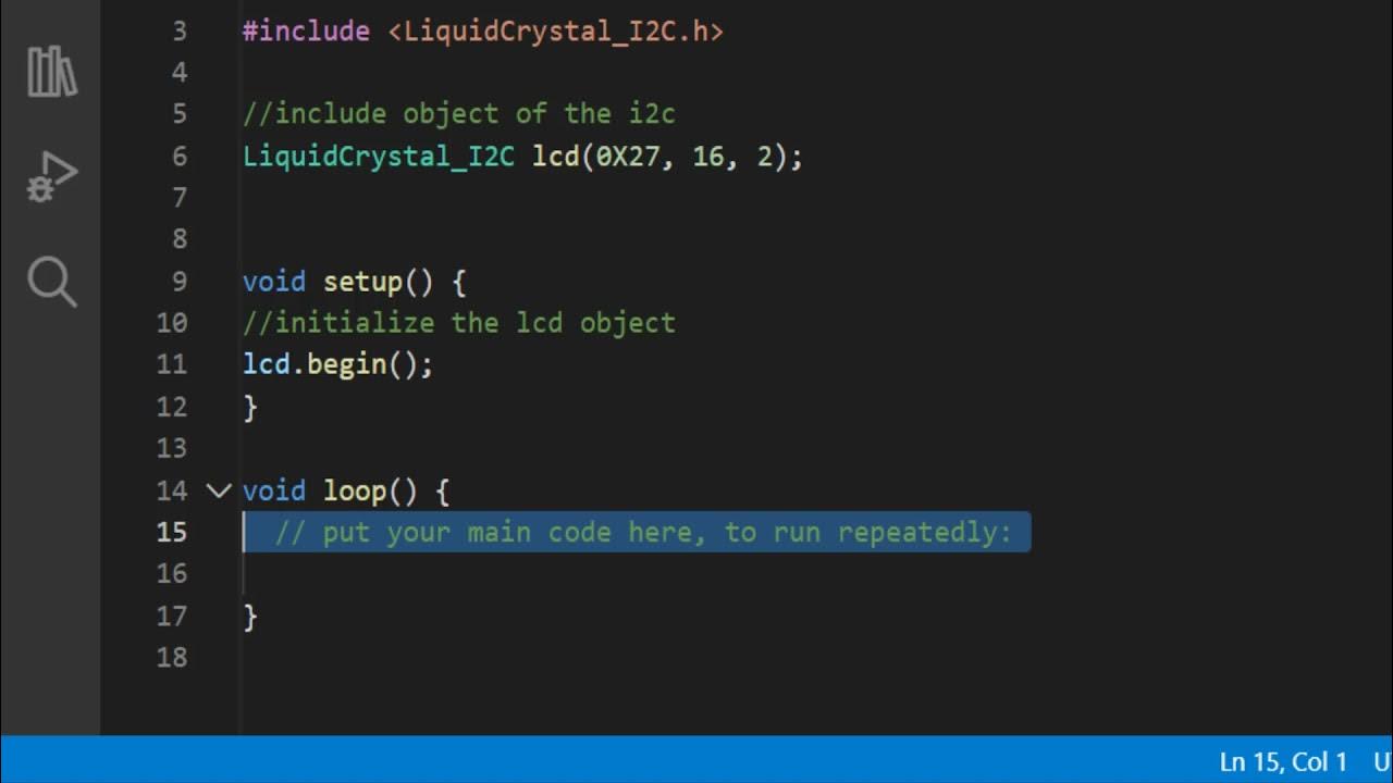 How to code the LCD to print Hello World in 1:16sec - YouTube