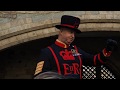 Tower of London - Yeoman Warder Clive Towell gives information with a twist