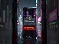 Cyberpunk Glitch Malware Warning on Phone | Neon Holographic Billboards + Static Distortion 4K#short