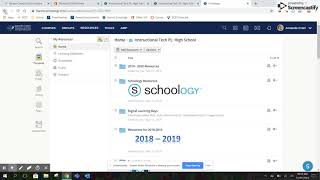 Saving Schoology Course Materials to Resources