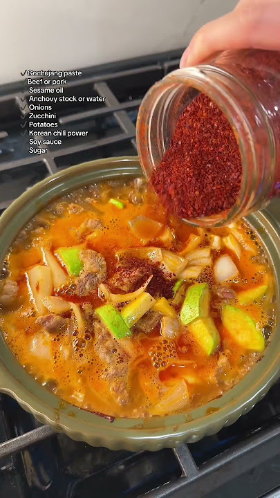 How to make Korean Gochujang Stew!🍲 #koreanfood
