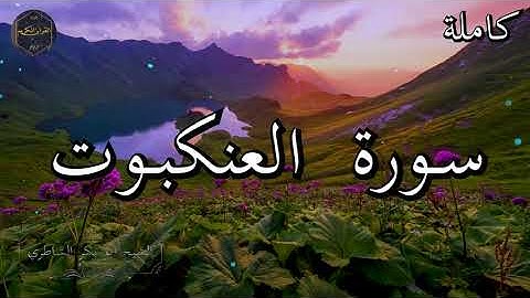 سورة العنكبوت كاملة بصوت جميل جدا الشيخ أبو بكر الشاطري 🌹