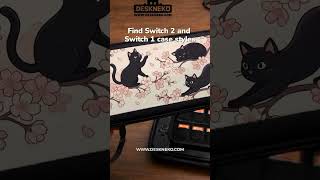 Kawaii Cherry Blossom Cat Switch Carrying Case
