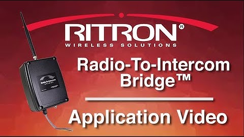 Application Video - Radio-To-Intercom Bridge™