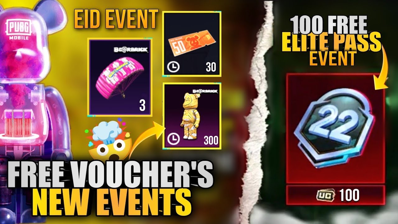 100 Free Royal Pass For Everyone | 30 Free 50 Vouchers | 300 Free Yellow Mummy Companions | PUBGM
