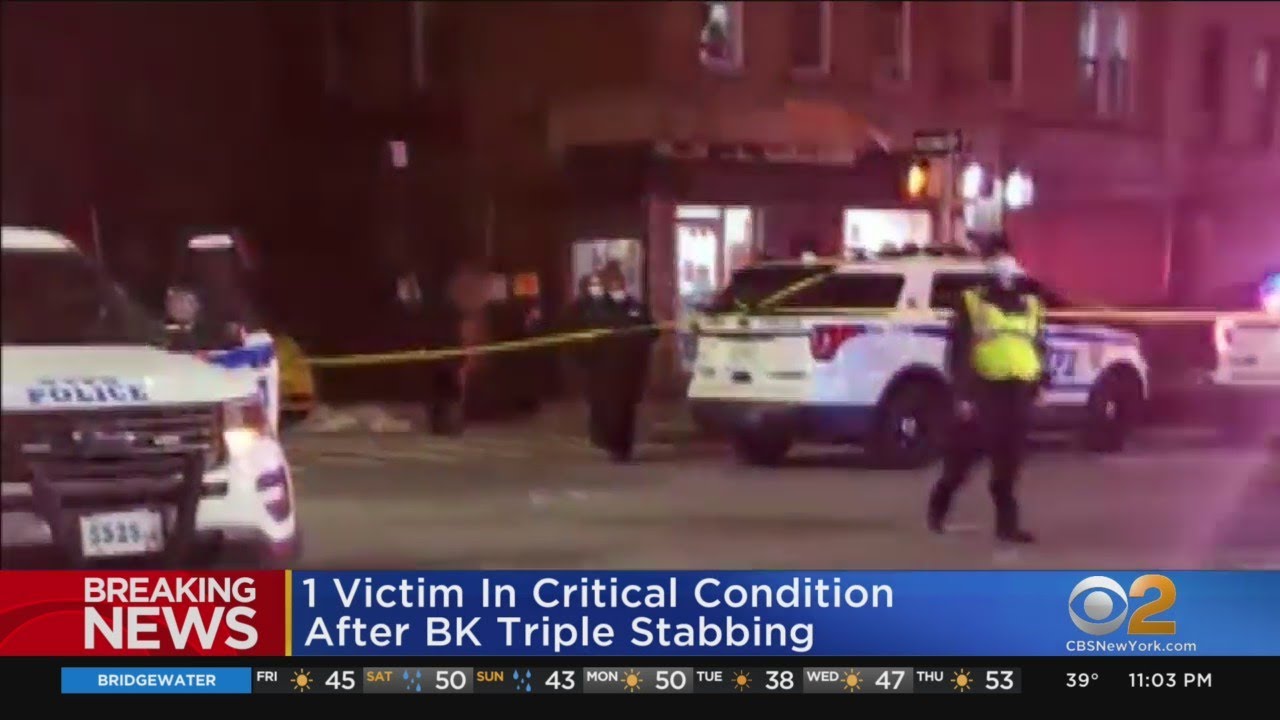 1 Victim In Critical Condition After Triple Stabbing In Brooklyn - YouTube