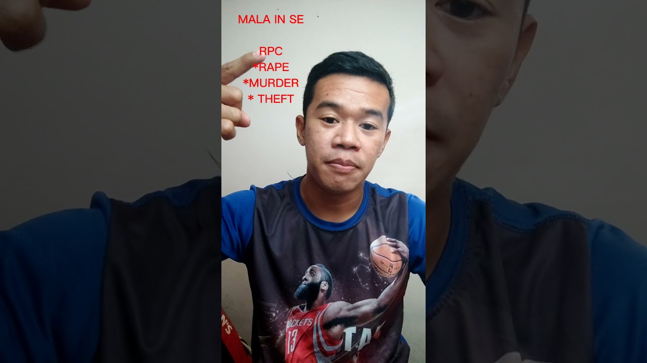 MALA IN SE  & MALA PROHIBITA