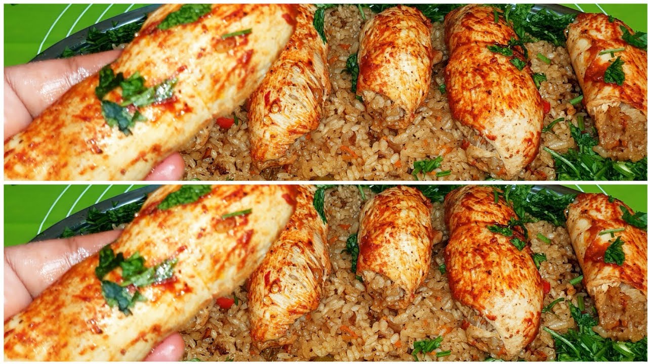 مين إلى قال صدر الدجاج بانيه وبس 😏 اعمليه حمام كداب 😋 توووحفه جوزك هيبوسك ايدك من الحلاوه،😋💯😂