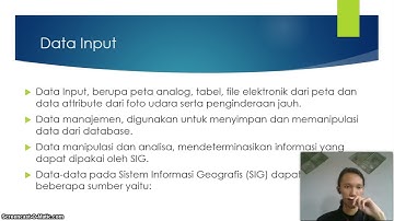 Model Data Spasial, Input, dan Output