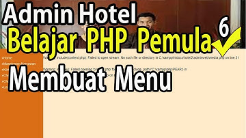 Belajar PHP Untuk Pemula Membuat Menu