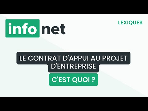 Le contrat d'appui au projet d'entreprise c'est quoi ? définition, aide, lexique, tuto, explication