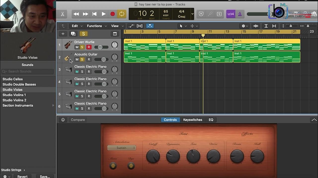 How to create music without instrument in logic Pro X(ပကဒ့တၢ်ဒ့ လ